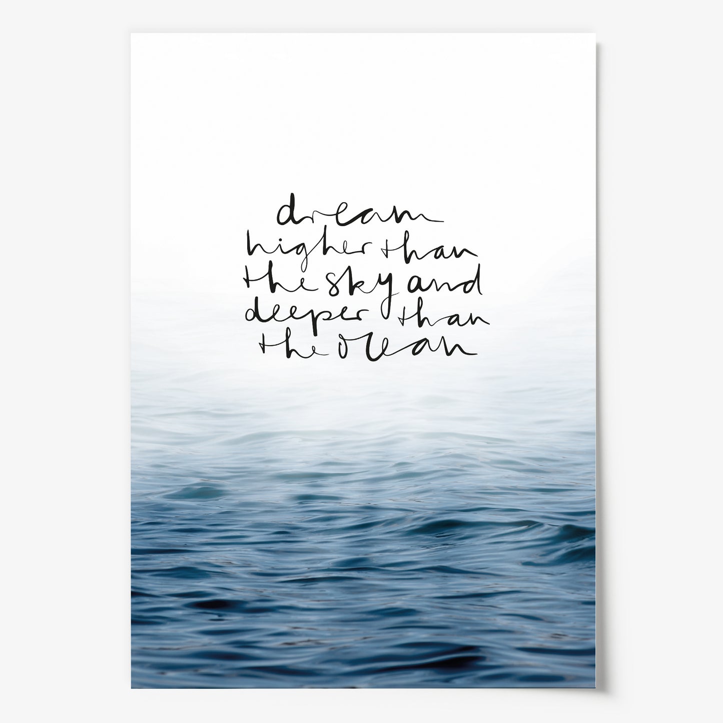 Tales by Jen Poster "Dream higher than the sky and deeper than the ocean"