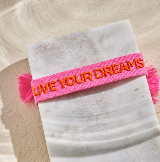 Live your dreams Statement Armband